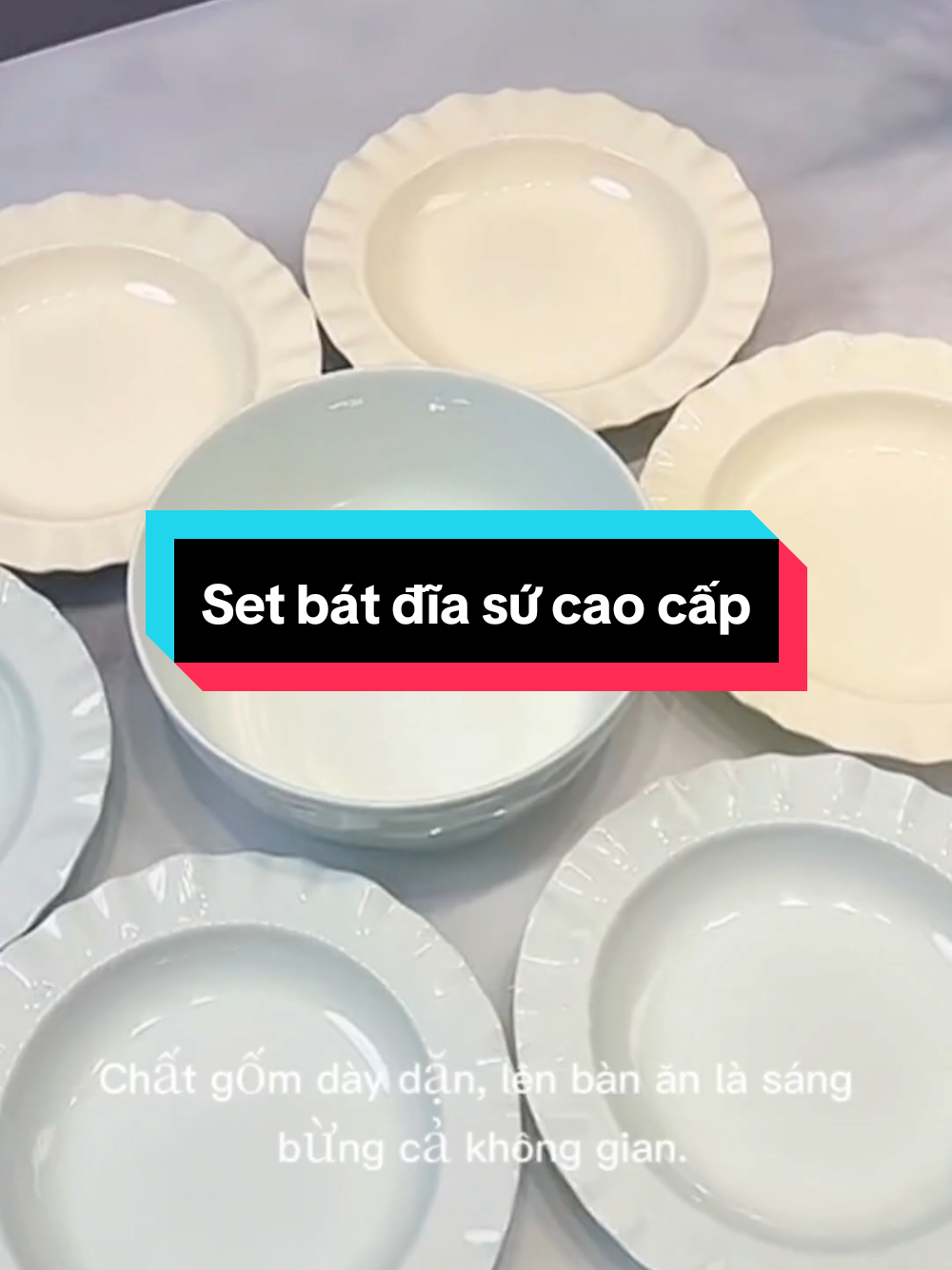 Sử bat đĩa sứ cao cấp#giadung #giadungnhabep #setbatdiacaocap 