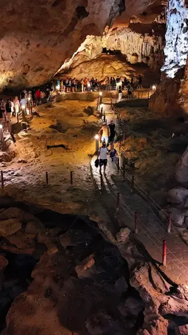 Hang Sửng Sốt - Vinh Ha Long                              là một trong những hang động nổi tiếng và đẹp nhất ở Vịnh Hạ Long, nằm trên đảo Bồ Hòn thuộc tuyến tham quan số 2. Hang gây ấn tượng mạnh với du khách nhờ không gian rộng lớn, trần cao và hệ thống thạch nhũ kỳ ảo được hình thành qua hàng triệu năm. Khi bước vào bên trong, du khách thường phải thốt lên “sửng sốt” vì vẻ đẹp kỳ vĩ và huyền bí của hang, đúng như tên gọi. Đây là điểm đến không thể bỏ qua khi khám phá vẻ đẹp thiên nhiên kỳ quan của Vịnh Hạ Long.#dulichvietnam #dulichhalong #halongdiamondcruises #hangsungsot 