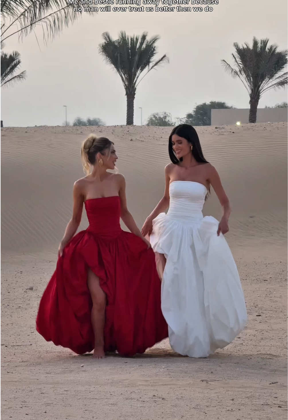 Just two girls choosing each other over everything (again) #babyboofashion #TikTokFashion #maxidress #formaldress #besties 