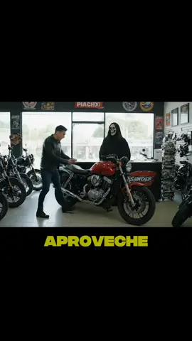 En esta cómica tienda de motos, el joven está emocionado por su compra, pero la parca como vendedora tiene una oferta muy peculiar: ¡compra una moto y te regalamos el ataúd! Entre risas y confusión, el joven se encuentra en una conversación bastante extraña con la parca. ¡No te pierdas este momento macabro pero hilarante que te hará reír a carcajadas! #HumorNegro #ComediaConLaParca #VendedoresMacabros #MotosYHumor #RisasConLaParca 