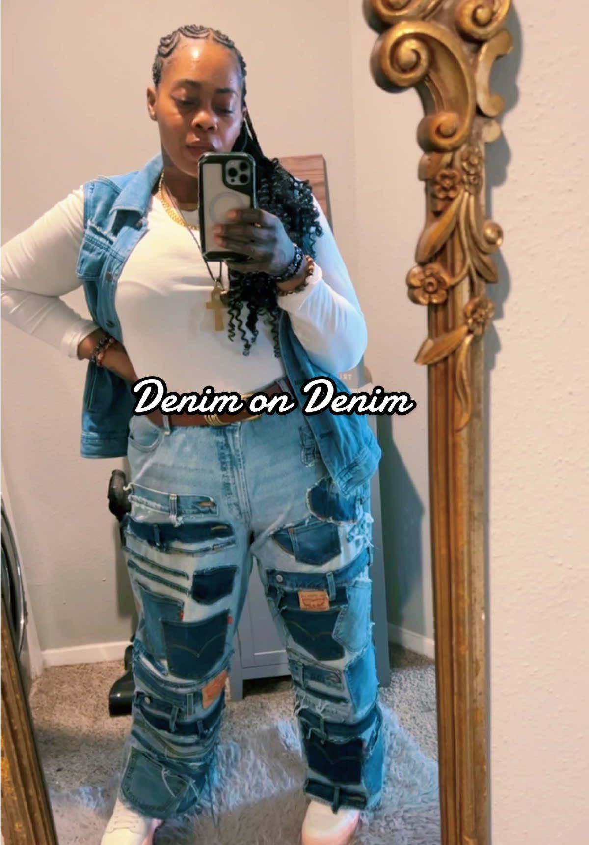 Denim on Denim #denimbyjente #plussizefashion #plussize #plussizetiktok #plussizefashion 
