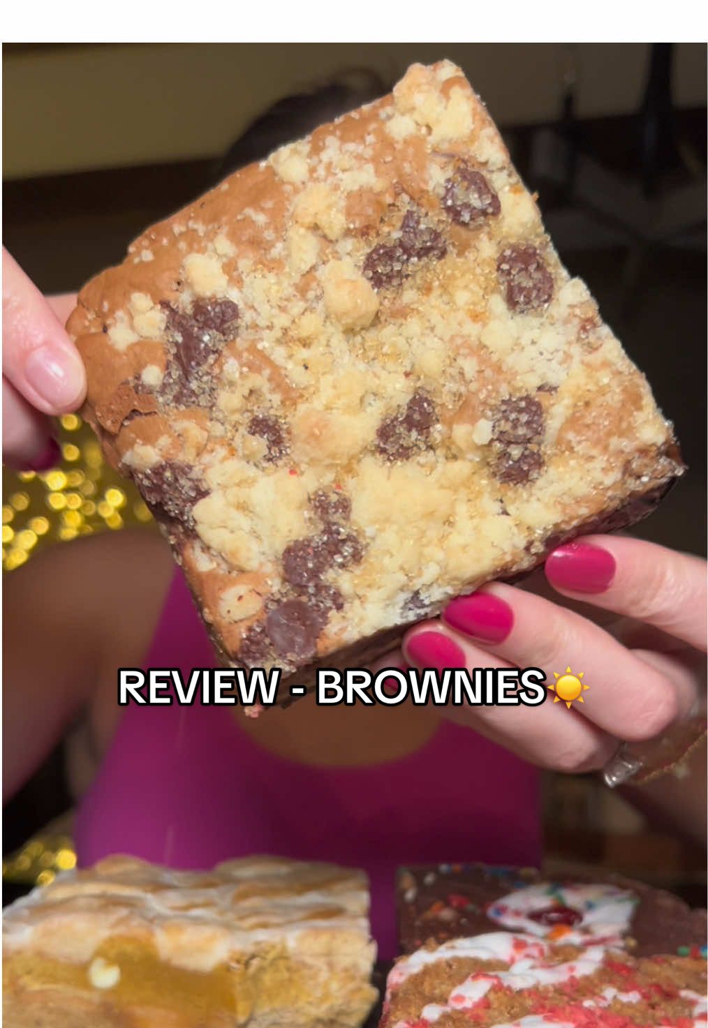 Summer Brownies☀️😎 these are tooo fun and only available until 8/1! Use code KAKES for cash off🫶🏼✨  #asmr #brownies #mukbang #fyp @Buckeye Brownies #eating #eatingasmr #eat #sounds #asmrsounds 