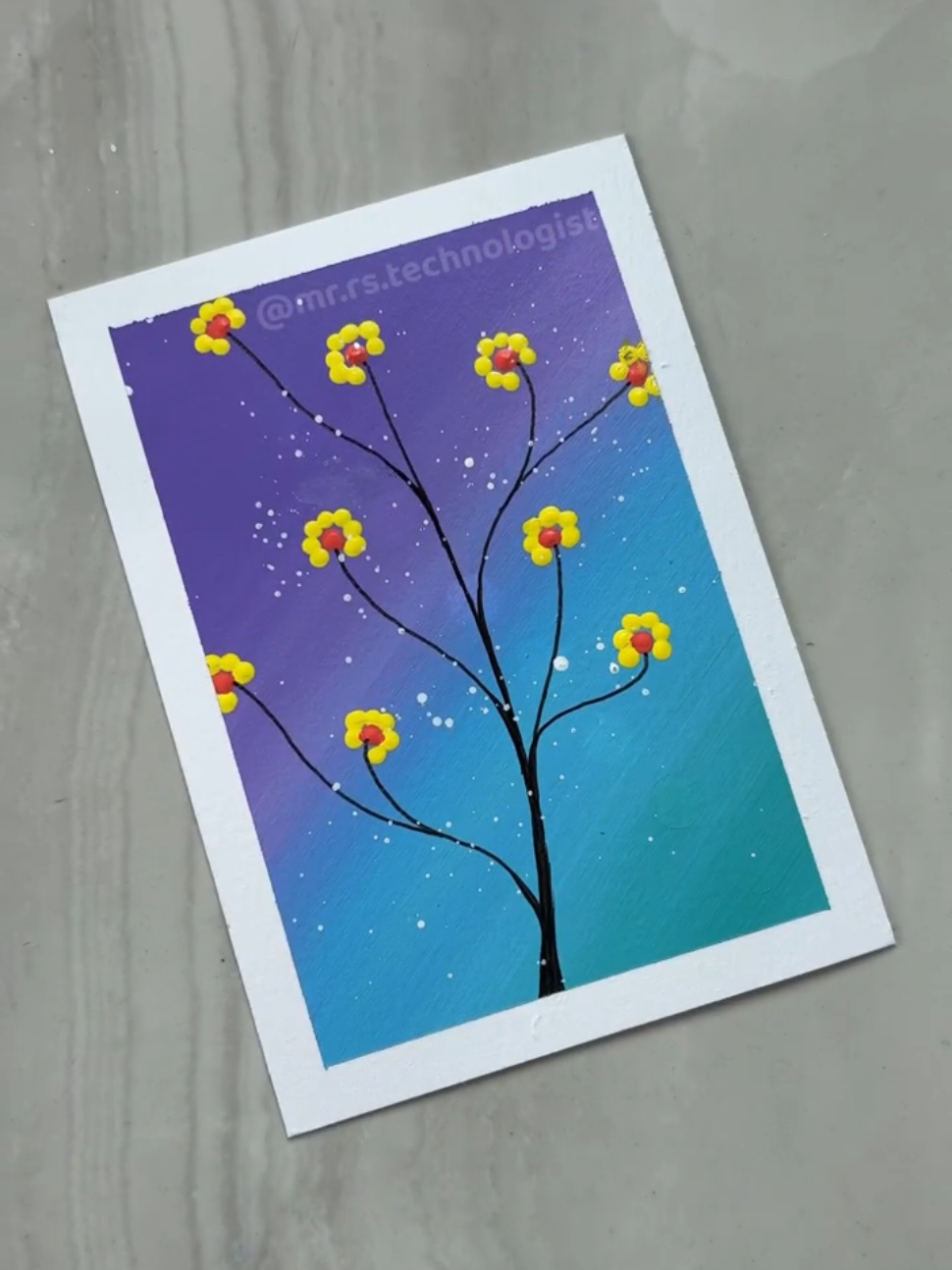 Easy acrylic painting ideas for beginners. wait for end 🔥 #texture #shade #art #hope #hack #frontpage #asmrsounds #painting #artist #texturedart #handmade 