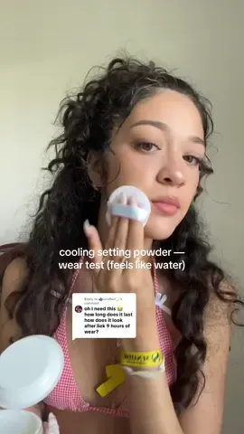 Replying to @🫐LuraBeri🌙  🩵🏝️ i am actually super surprised at how i was able to get into both salt and pool water and not have it separate or get oily it didn’t dry up patchy either 🥹 #makeup #settingpowder #weartest 