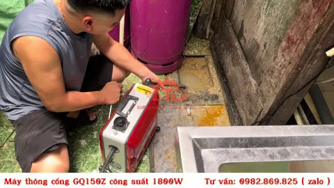 Máy thông cống GQ150Z-1800w giao cho khách và sử dụng thực tế tại ống #maythongcong  #maythongconggiare  #maythongconggiadinh  #maythongtacnghet  #thongtacnghet  #dayloxothongcong #maythongtaccong     