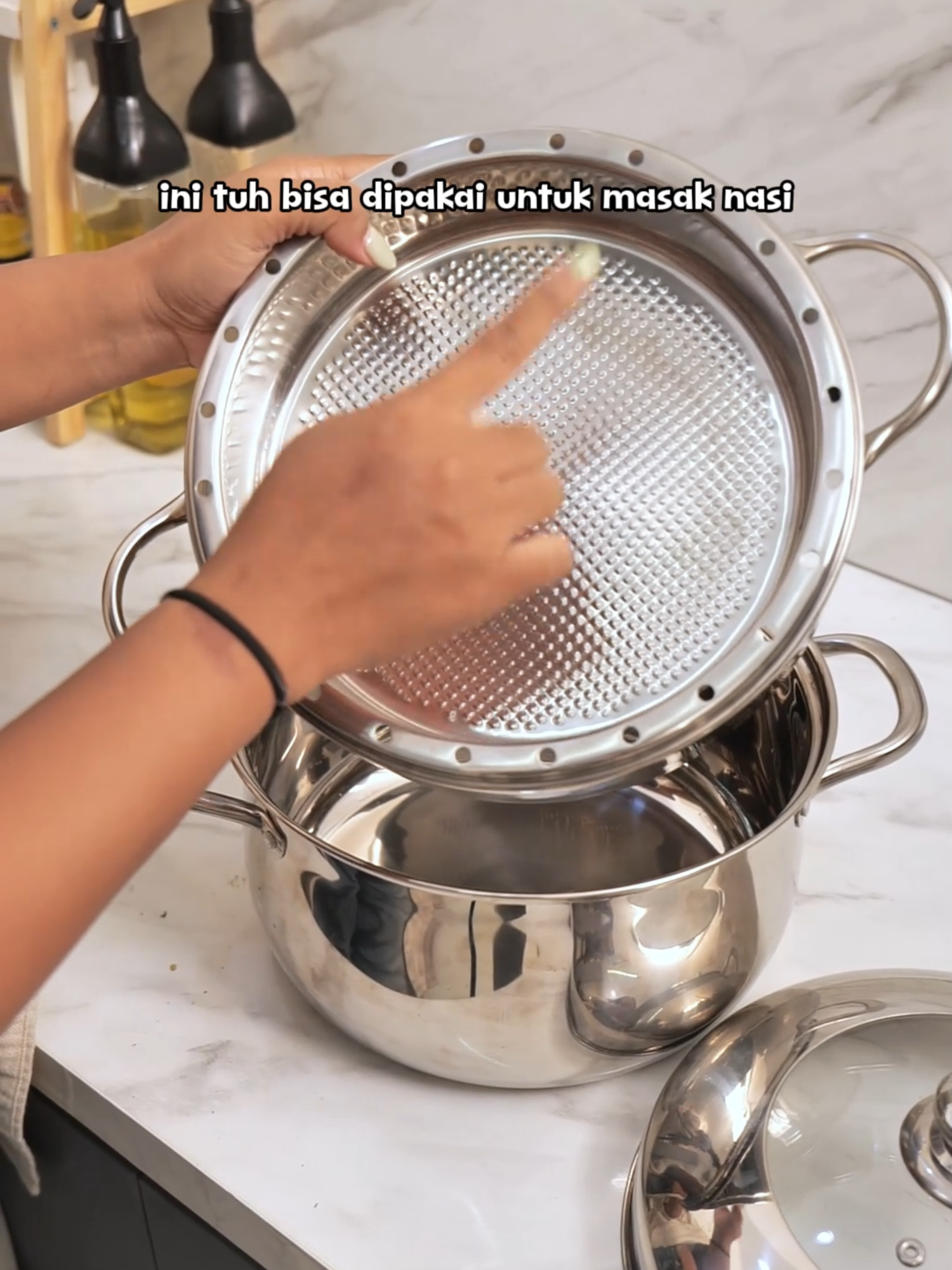 panci kukus ini bentuknya udah seunik ini 😍 #freemir #panci #pancistainless #stainless #pancikukus