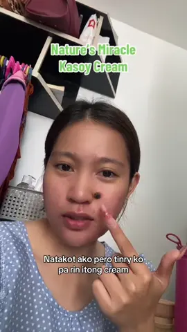 life changer✨ NATANGGAL YUNG NUNAL KO🥹 Kung may nunal ka at kulugo, this kasoy cream is perfect for you, walang halong echos😭 #naturesmiraclekasoycream #mole #nunal #moleremoval #fypシ 