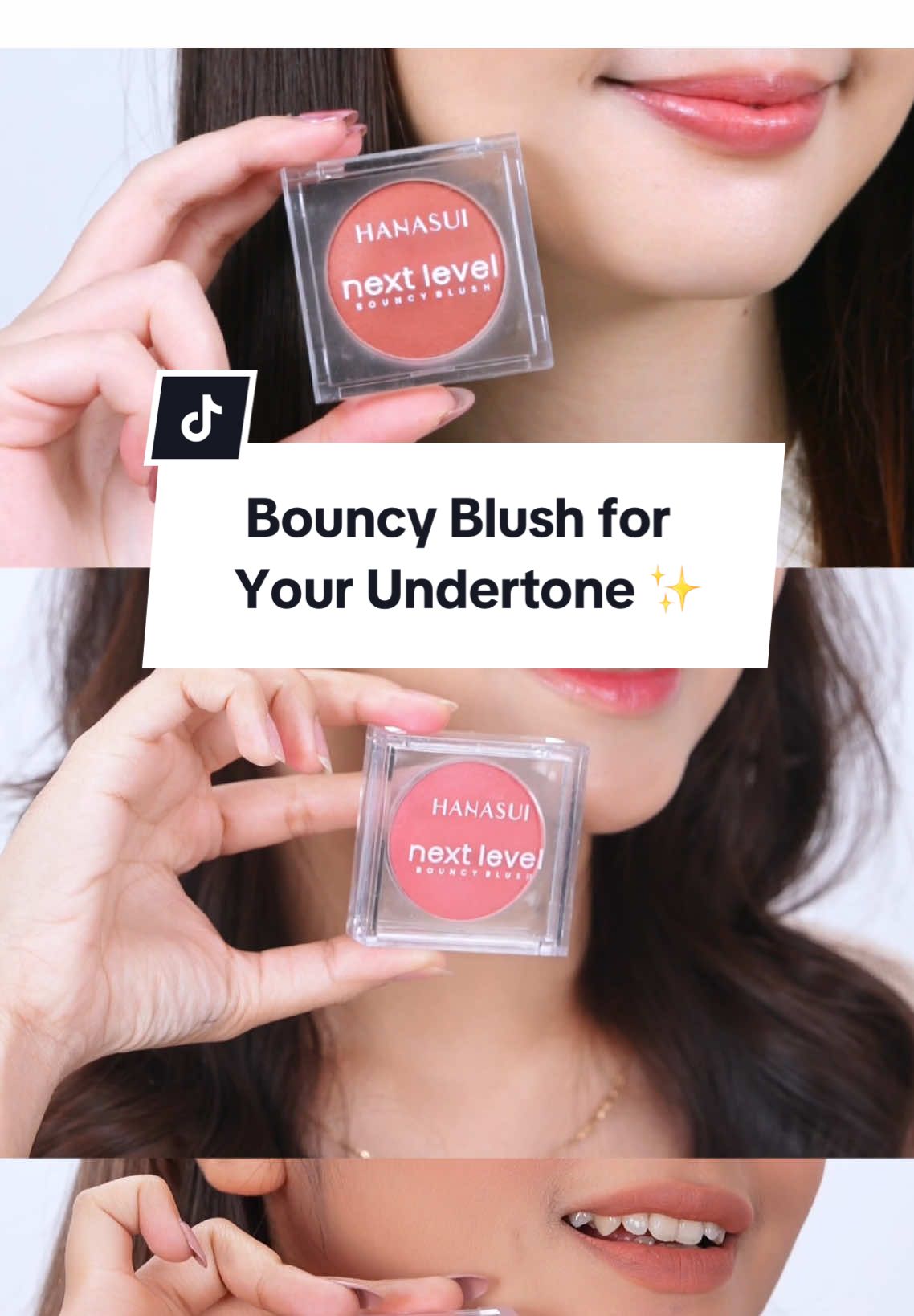 Shade mana nih yang cocok sama undertone kulit kamu? 💖✨ #Hanasui #UnlockYourNextLevel #BouncyBlush 