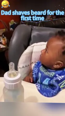 The child doesn’t recognize his who has shaved #baby #funny #tiktok #fyp #Foryou #funnyvideos #funnytiktok #funnymoments #funnybaby 