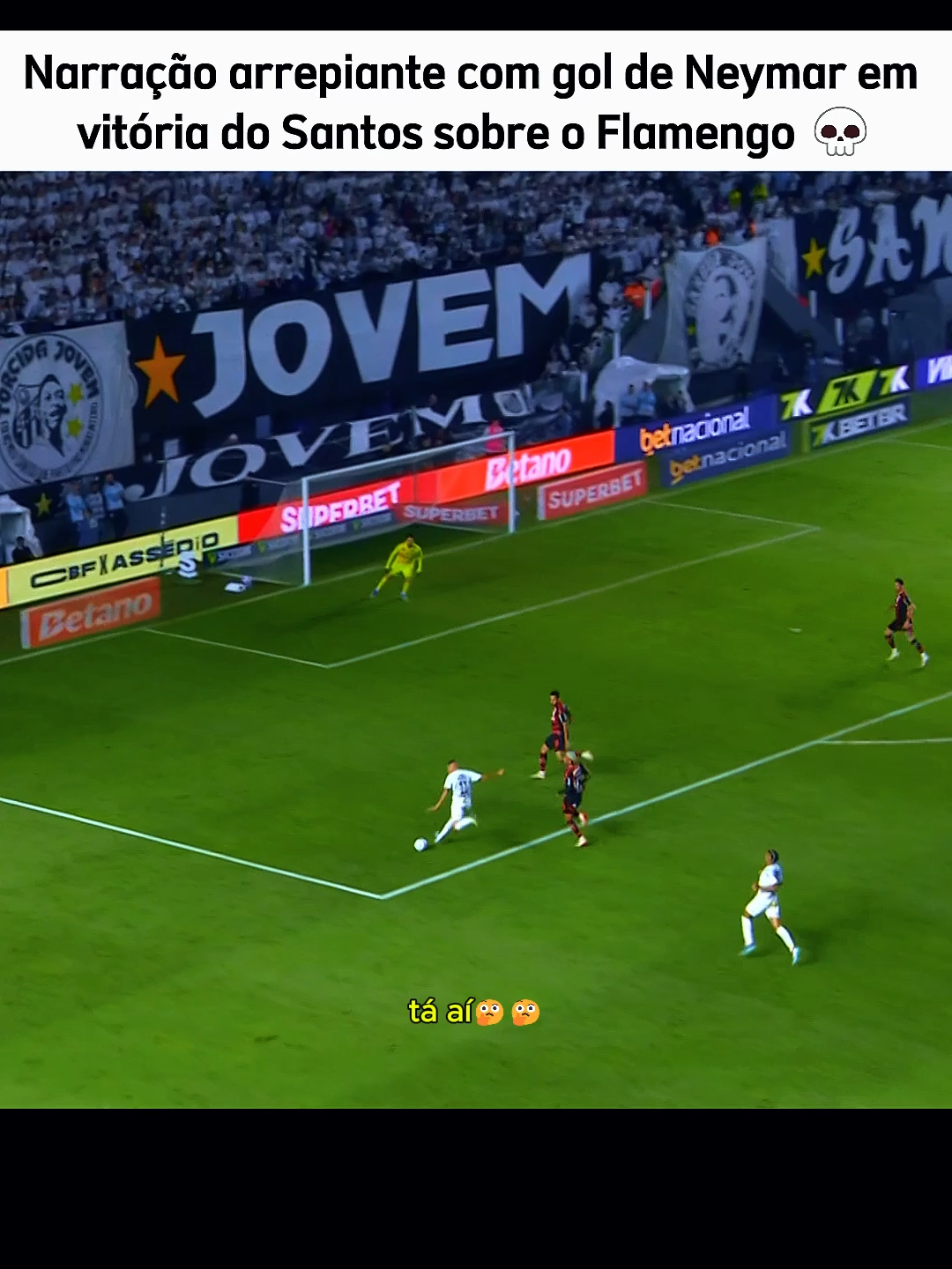 narração épica em gol de neymar, incrível!! #campeonatobrasileiro #futebolmeme #brasileirao2025 #santosfc
