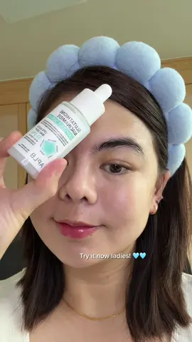 Been using this for 2 days, it didn’t irritate my sensitive skin. This underrated serum has mild ingredients but definitely will give you results. 🩵 Available on Amazon! @APLB Global Official @aplbofficial_influencers #aplb #aplbampouleserum #koreanskincare #brighteningserum #smallcontentcreator 