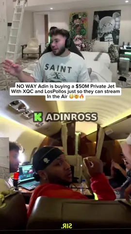 NO WAY Adin is buying a $50M Private Jet With XQC and LosPollos just so they can stream In the Air 😳🤯🔥#adinross #XQC #fyp 