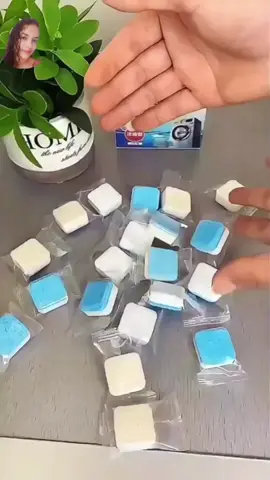 KIT 12 PASTILHAS PARA LIMPEZA DE MÁQUINA DE LAVAR  #pastilha #roupas #tiktokshopbrasil 