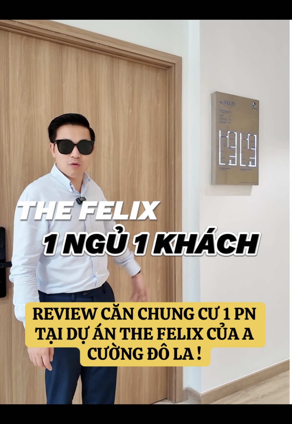 REVIEW CĂN CHUNG CƯ 1 PN TẠI DỰ ÁN THE FELIX CỦA A CƯỜNG ĐÔ LA ! @Trung Thực Land @Thực Nguyễn - Trung Thực Land #thucnguyen #trungthucland #bds #dautubds #thefelix #cuongdola 