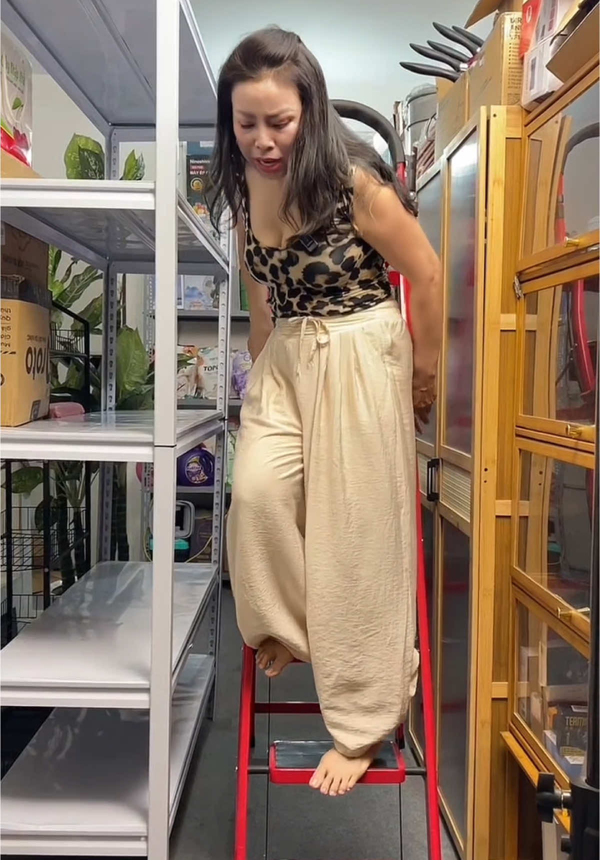 Hôm nay chỉ với hơn 500k là các bác đã săn được chiếc thang gấp gọn rồi ạ #thang #thanggapgon #hahienhoa1 #xuhuong #thinhhanh 