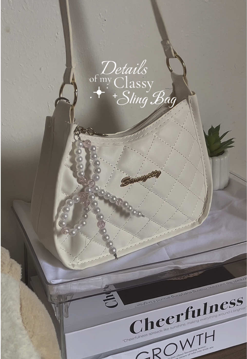 ✨details✨ of my fav classy sling bag (perfect for errands!) 🤍 #minibag #fashion #slingbag, #trendingbag #minislingbag