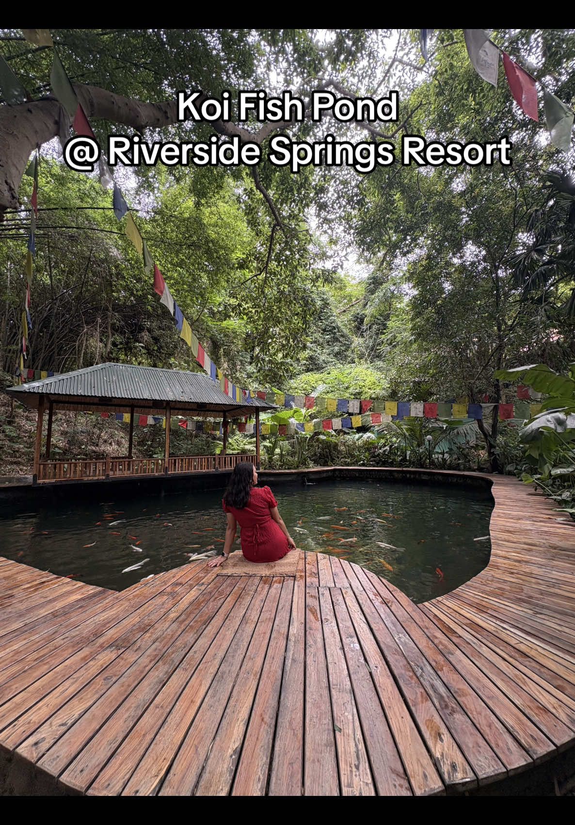#riversidespringsresort ##koifishpond #Bestplacetovisit #goviral #nepal #kurintar 