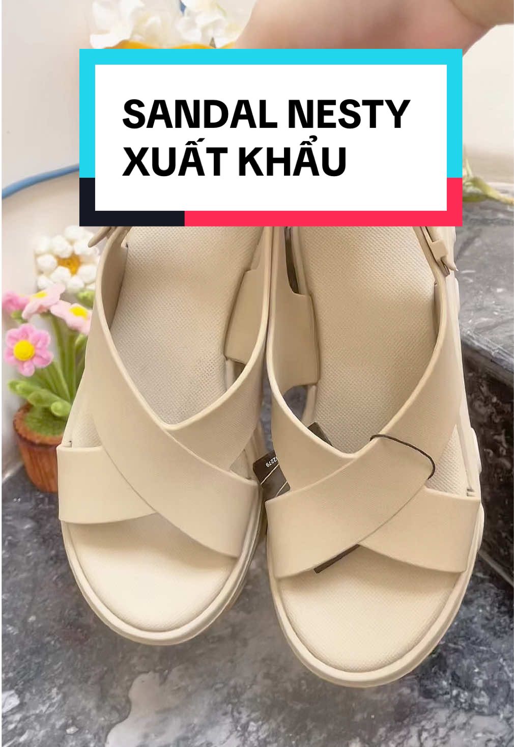 Giày Nesty xuất khẩu chuẩn chất lượng cao. #giaynesty #sandalnu #giaynu 