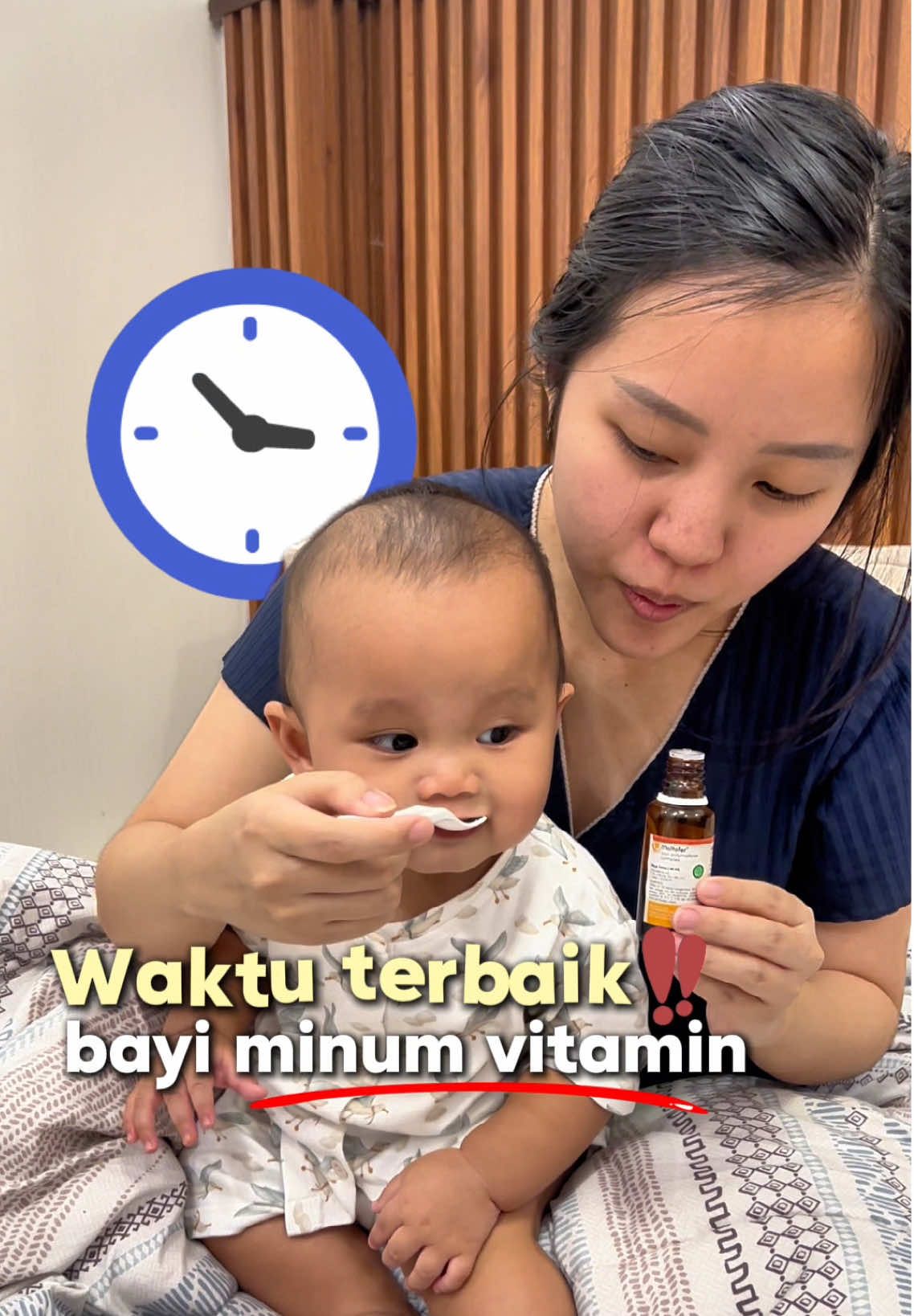 [SAVED & SHARE] KAPAN SIH WAKTU TERBAIK MINUM VITAMIN BUAT BAYI? 👶🏻⏰💊 Mom suka kasih vitamin D, zat besi, zinc, atau probiotik ke si kecil, tapi belum tau kapan waktu terbaiknya? Ruugiii donggg??!! 😫 Salah timing bisa bisa timbul efek samping dan bikin vitamin gak maksimal kerjanya! ❌🙅🏻‍♀️ Jadi gimana anak mom udah bener belom selama ini jadwal minum vitaminnya? apa suka2 aja nih kalau inget ya baru kasih minum? Yuk mom saling sharing di kolom komentar! 🥰  ⚠️ Untuk lebih tepatnya mohon pemberian vitamin harap konsultasi terlebih dahulu dengan DSA masing2 (karena setiap merk bisa berbeda2 walaupun jenisnya sama) #vitaminanak #vitaminbayi #vitamin #vitamind 