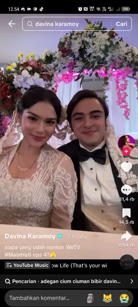 di tingal nikah 😭#davinakaramoy #celos  #ypfッ #4u 