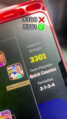 Finally, 3301 is the highest collective strength in eFootball. 😍 #efootball 