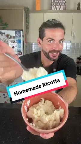 Homemade Ricotta | Just 2 Ingredients and Magic Making fresh, creamy ricotta at home is easier than you think — no additives, no preservatives, just simple ingredients and a little patience. The result? A delicate cheese perfect for spreading, stuffing, or baking. Ingredients (yields 350–400g): • 2L full-fat milk (high quality) • Juice of 1 small lemon or ½ large lemon • Salt to taste Instructions: Warm milk in a tall pot until it reaches 85°C. Turn off the heat and remove from stove. Add lemon juice and salt, give it a gentle stir. Cover with a lid and let rest for 20 minutes. Strain using a cheesecloth or fine strainer. Transfer to a ricotta mould or keep in the strainer. Refrigerate overnight. Your homemade ricotta is ready the next morning — enjoy it fresh! Get more real Italian recipes at 👉 www.cookingwithtucci.com #homemadericotta #cookingwithtucci #italiancheese #ricottacheese #freshricotta #2ingredientrecipe #homecookeditalian #italianfoodblogger #cheesemaking #diyricotta #italiankitchen #ricottalover #fyp
