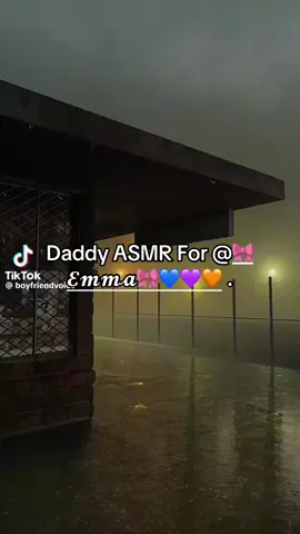 Daddy ASMR For @🎀𝓔𝓶𝓶𝓪🎀 💙💜🧡 . #daddyasmr #asmr #dadasmr #daddyvoice #daddy 
