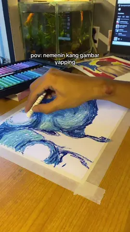 nih tutornya. btw oil pastelnya pake giorgione😋