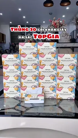 Thùng 20 gói khăn giấy đa sắc giá ngợi quá nè chị em ơi #mecapy94 #khangiaytopgia #topgia #khangiaydasac 