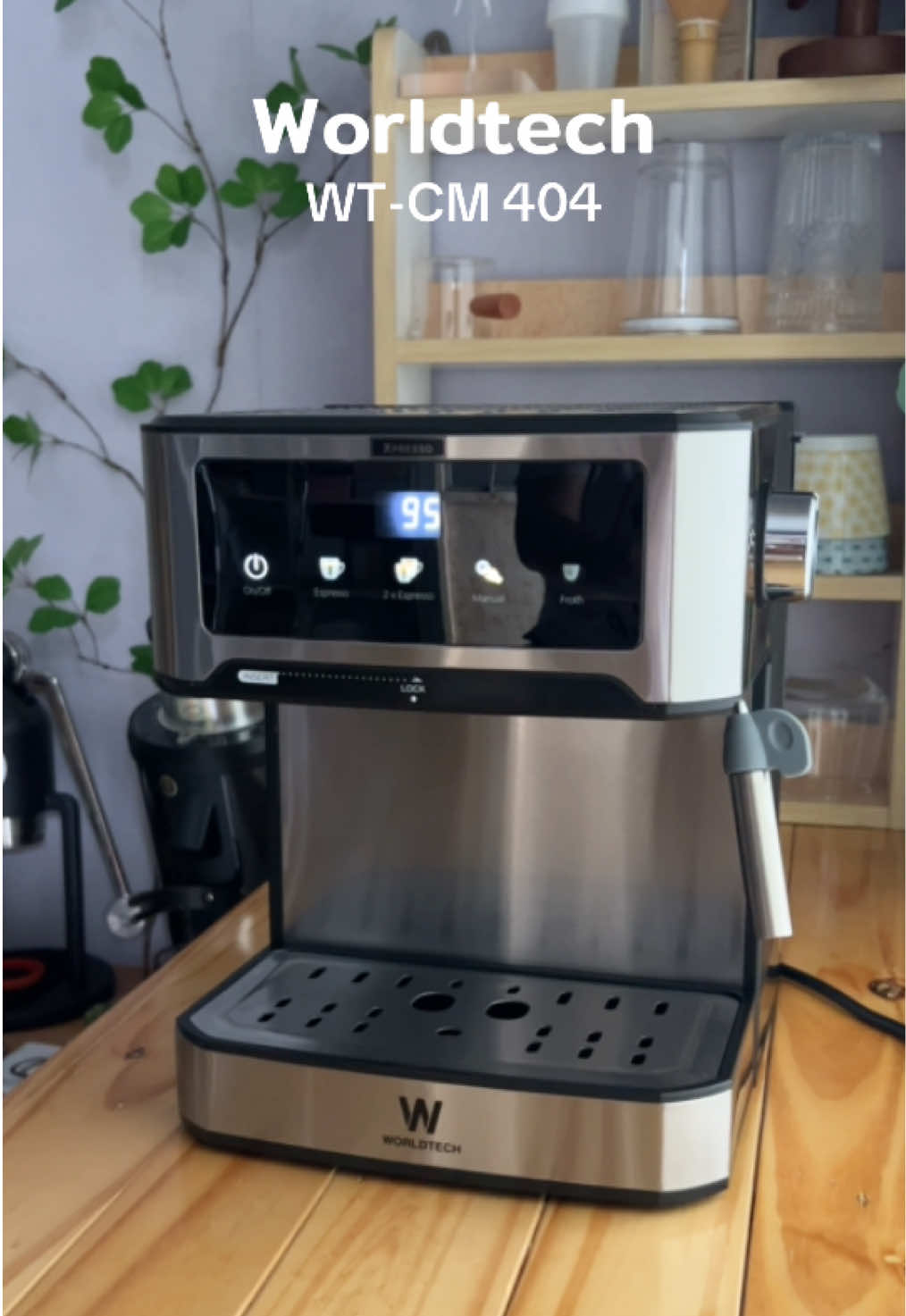 เครื่องชงกาแฟ Worldtech รุ่น WT-CM404 อัพเกรดแรงดัน 20 บาร์ หน้าจอสีสวย ระบบสัมผัส ก้านชง 51 สตรีมนมได้ ดีไซน์สวย วางตรงไหนของบ้านก็ดูดี #worldtechของครบงบยังเหลือ #worldtech #เครื่องชงกาแฟworldtech #รีวิวเครื่องชงกาแฟ #แอนโอฮาโย #annohayo #ป้ายยาgadget #ของมันต้องแชร์ #TikTokShopMallบอกต่อ #TTSร้านใหม่ลดแรง