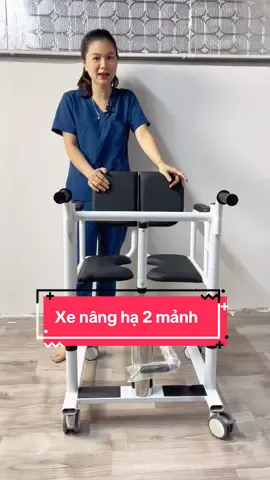 Xe nâng hạ 2 mảnh cho người già , bệnh nhân sức khỏe yếu . #thietbichamsocsuckhoe #nguoigia #chamsocnguoigia 