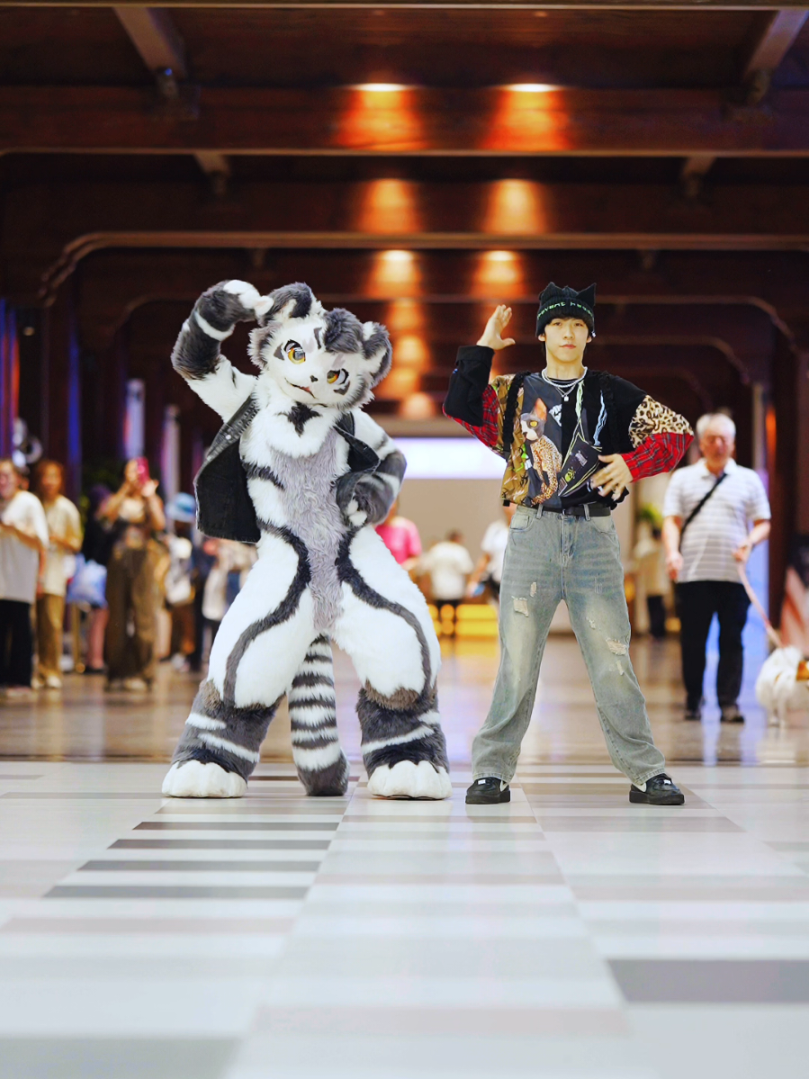 Furry Gintan dancing with friends！！ #furry #fursuit #fursuitdance #gintan  #zachzwinner