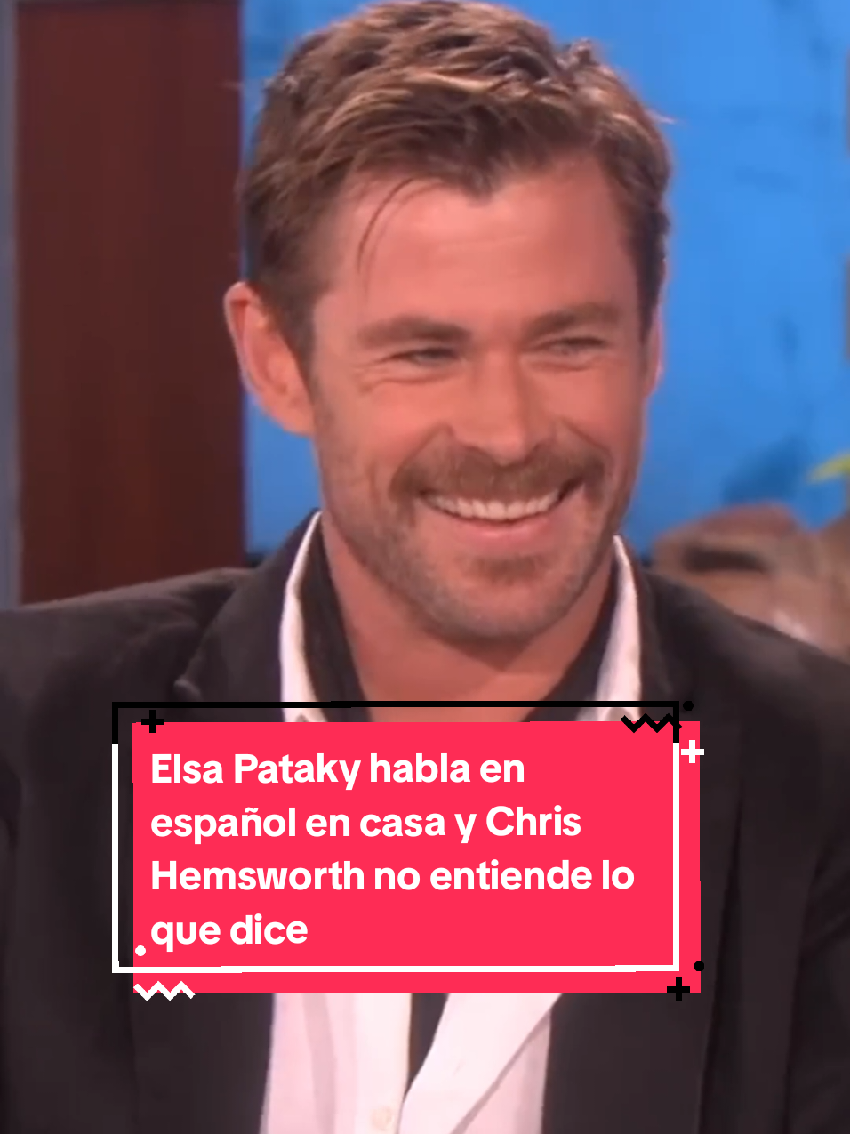 Chris Hemsworth cuenta que Elsa Pataky habla en español en casa y con sus hijos, pero que él no entiende nada, que sólo pilla 