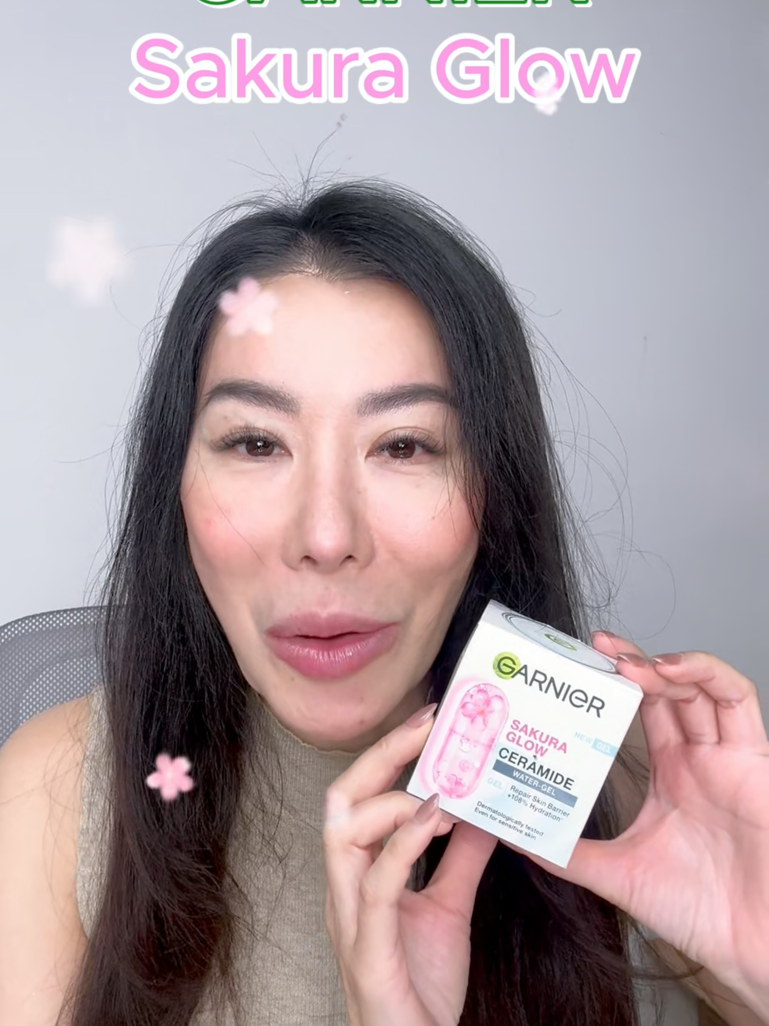 garnier sakura glow ที่สวยให้ผิวกระจ่างใสลดเลือนริ้วลอย✅😍✨👇🏻 #ของดีบอกต่อ #รีวิวบิวตี้ #รีวิวของดีบอกต่อ #fyp #garnier #garniersakuraglow