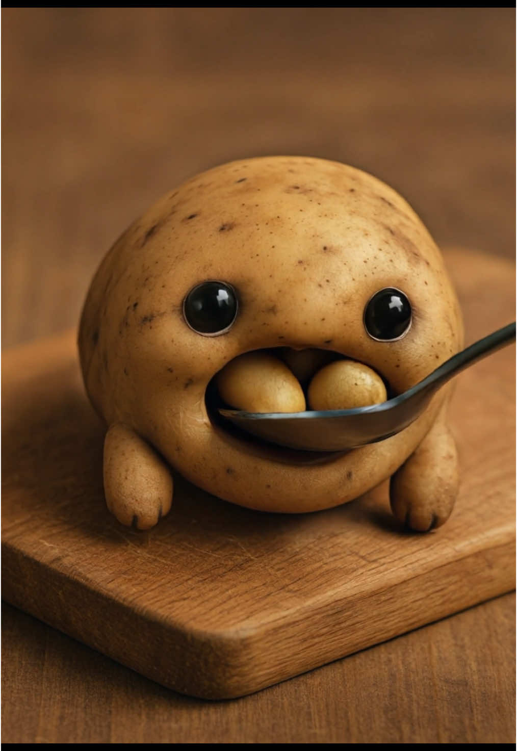 Feeding my little Potato  #creature #ai #asmr #asmrsounds #fyp #cute