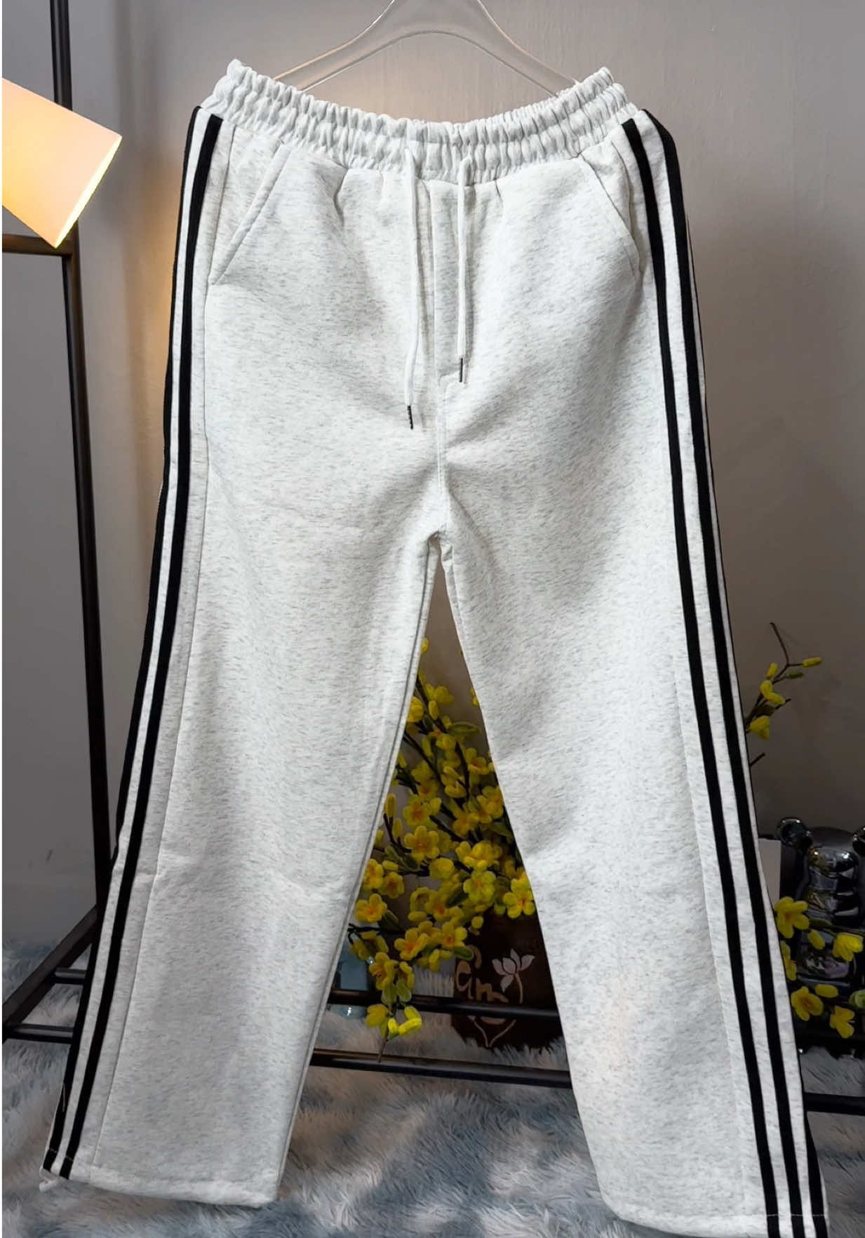 (Có BigSize) Quần nỉ 3 sọc thể thao #quanongrong #quannithethao #quanongrongnam #quanthethaonam #xuhuong 