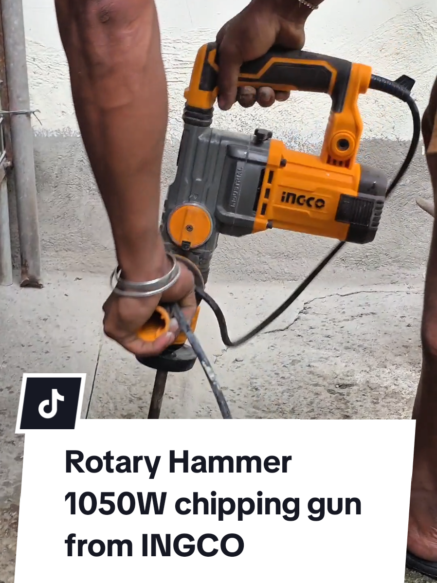 from 1 day to 1 hr work nalang gamit itong chipping hammer drill.  #ingco #ingcotools #chippinghammer #demolition #tools 