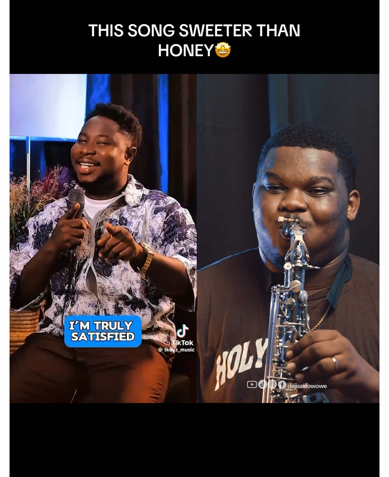 This song is sweeter than honeyyyy🔥🔥🔥 I had to jump on this ‘cause the song is stuck in my head🤩🤩🤩 Truly, Oluwatosin🤩🙌🏾 You made greatness, MOGs @TKEYZ @Stevehillsofficial_  This is a kingdom anthem! #explore #fyp #foryou #reels #jesus #dejisax #oluwatosin #tkeyz #stevehills 