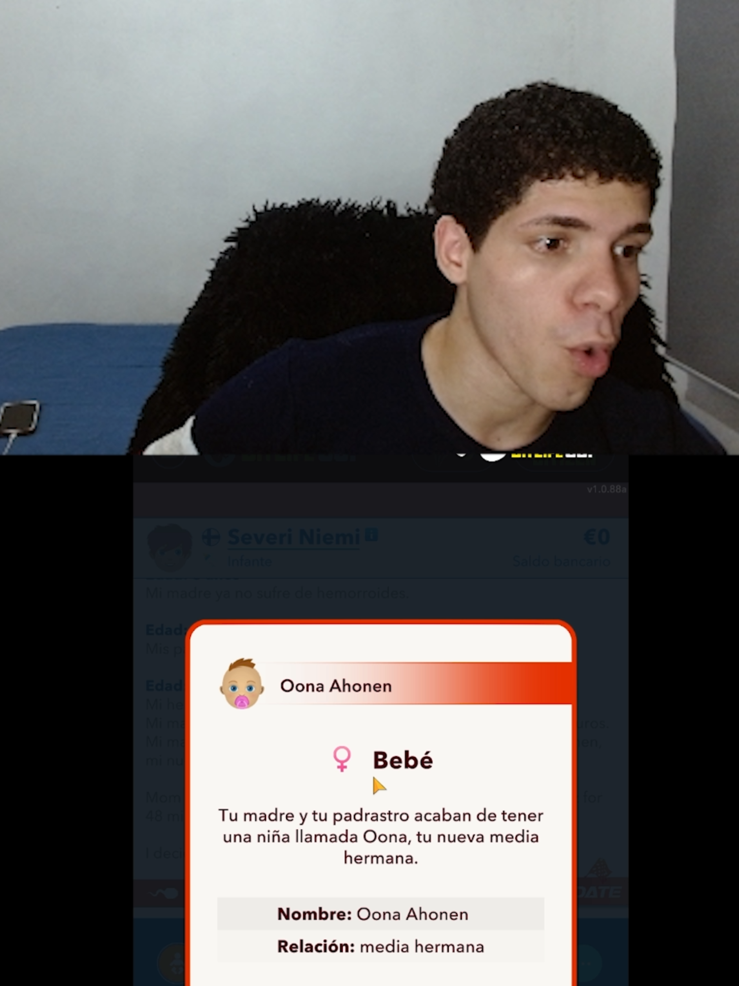 Mi madre se divorcia de mi padre para casarse con su nuevo esposo y al toque tienen una bebé😔😔 #simulador #juegos #bitlife #gaming