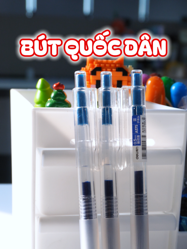 Bút bi chuẩn cho mấy anh chị văn phòng đây nha #deli #stationery #office #pen #studytok