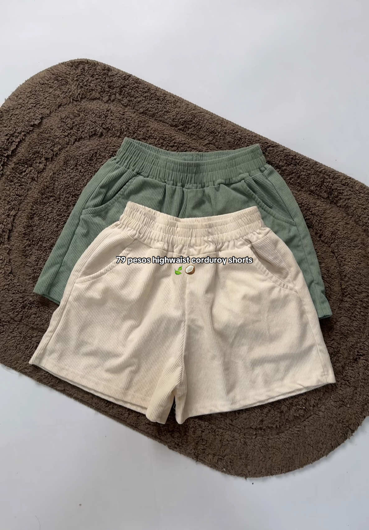 Get this for 79 pesos 😍 #highwaistshorts #corduroyshorts #shortsforwomen #womenshorts #comfyshorts 