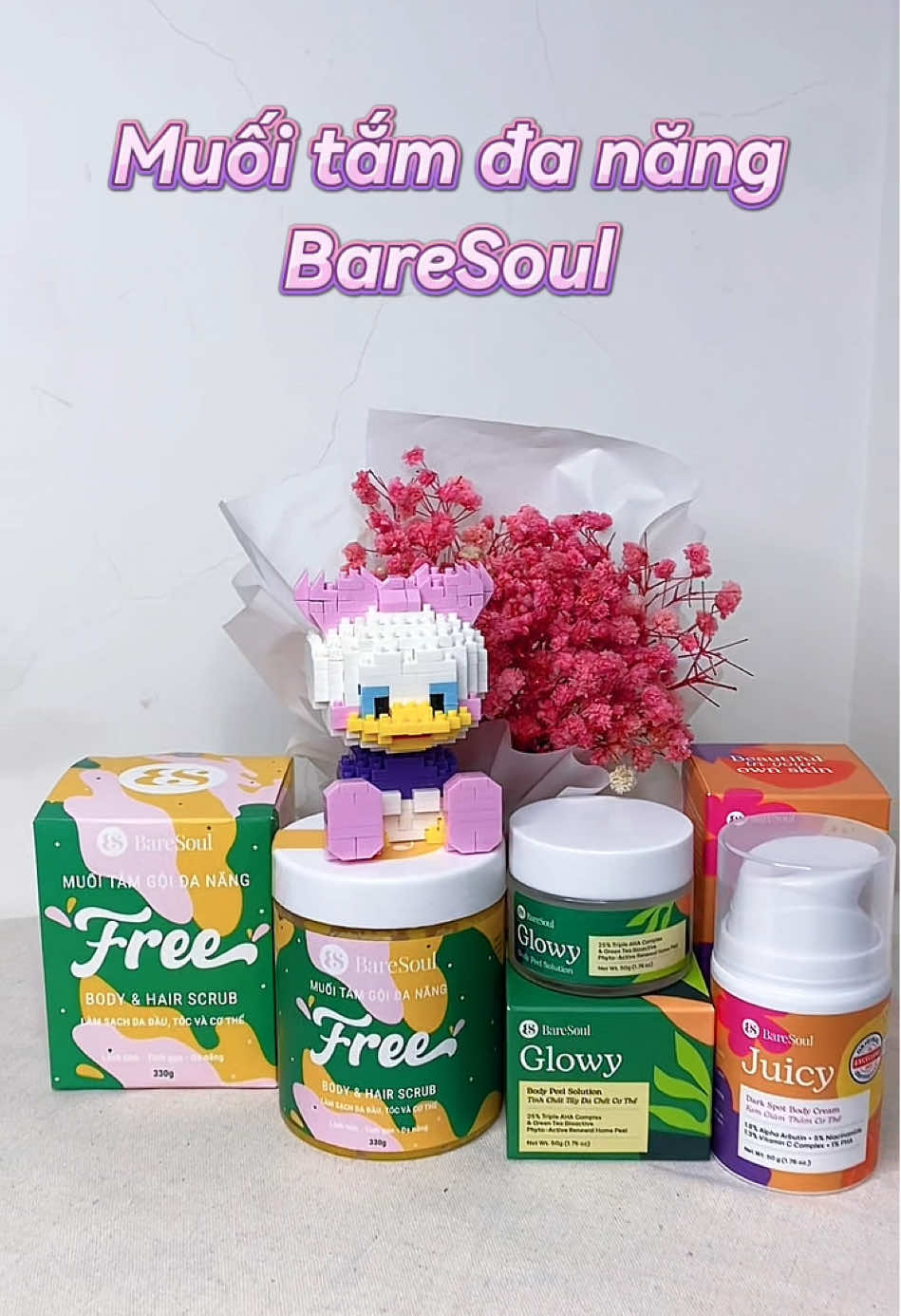 Muối tắm gội đa năng BareSoul mãi đỉnk trong lòng iemmm 🫶🏻 #baresoul #hairscrub #tocbetdau 