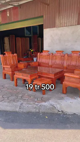 Bàn ghế phòng khách âu á gỗ hương đá em chào 19m500 ạ. #bangheaua #banghephongkhach #dogonoithat 