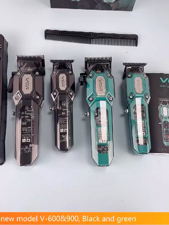 V-600/V-900 VGR Electric Hair Clipper Transparent Body with LED Intelligent Digital Carving#haircut #trimmer #clipper #Scissors