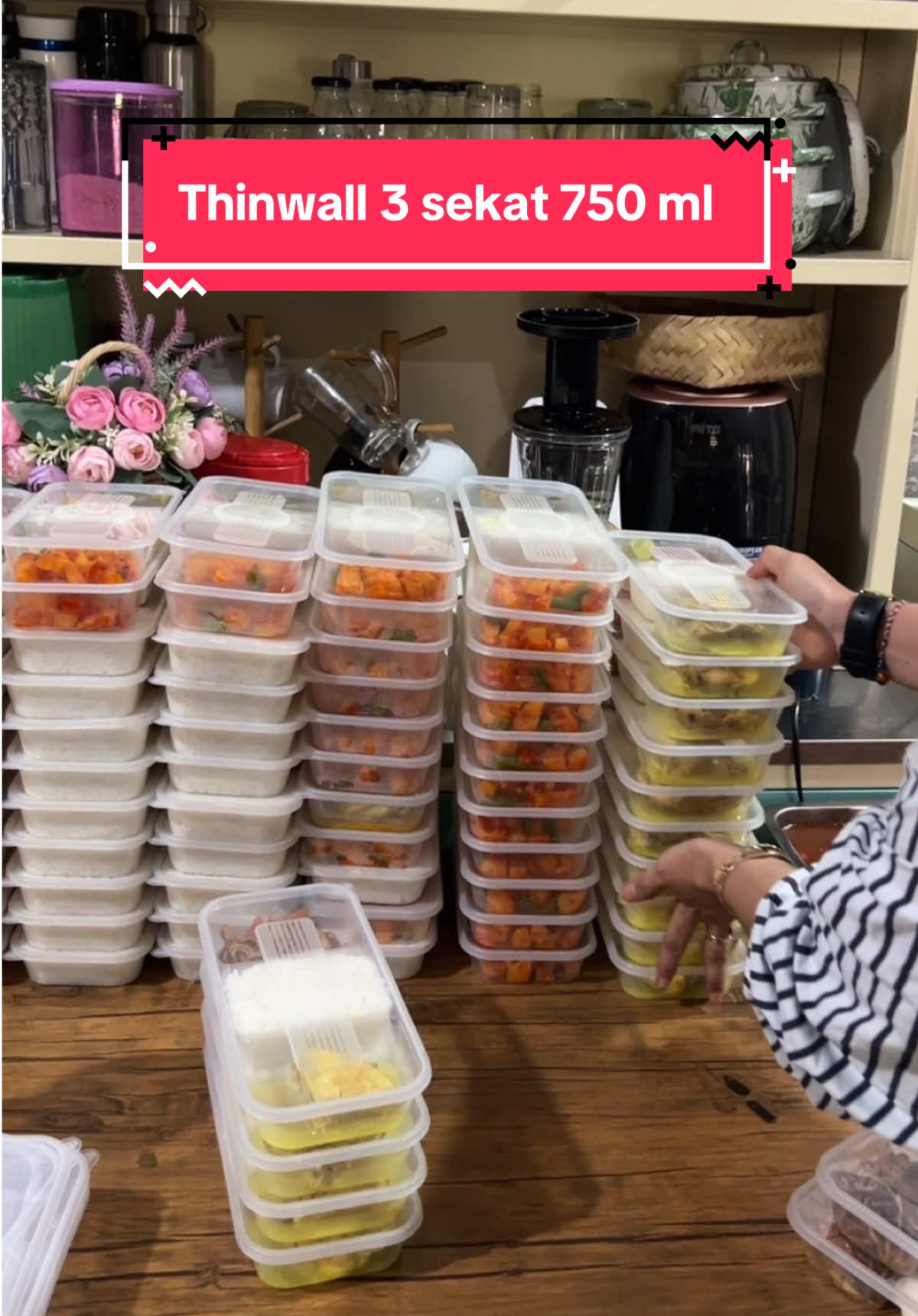 #CapCut thinwall 3 skat 750ml,cocok untuk bagi bagi saat jumat berkah#thinwall #jumatberkah #kotakmakanan #thinwall3sekat #idemasak 