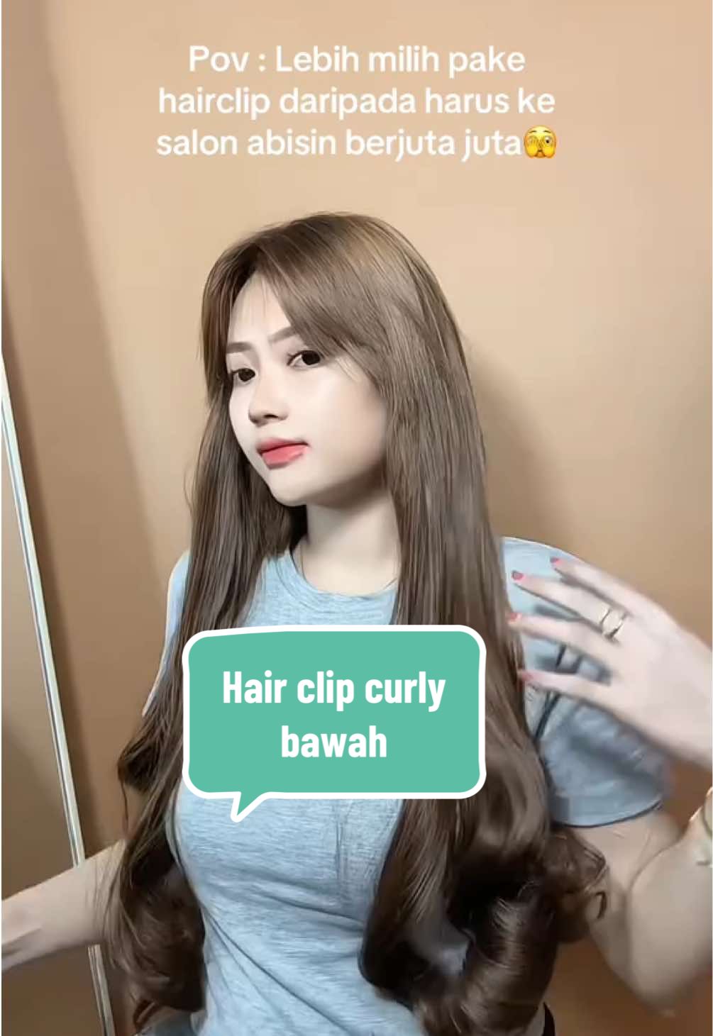 Rambut badai tapi gamau ribet? Hairclip solusinyaa instan cepat cuma 2 menit sudah syantik😍  Cocok buat yg rambutnya pendek/tipis, bisa juga buat yg gak bisa catokan nihh wajib cobain hairlcip ini🥰 #hairclip #rambutpalsu #hairclipstyle 