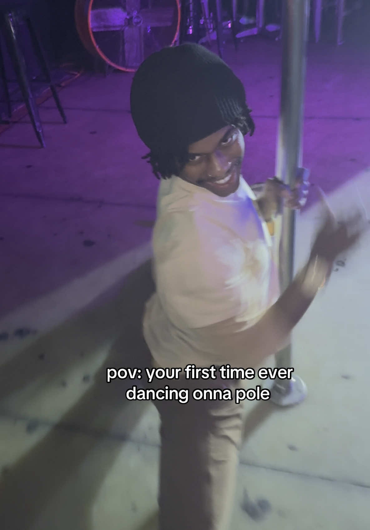 #pov I wanna take a pole dancing class lol 🕺🏾🪩😭 #fyp #jaraylambert #pole 