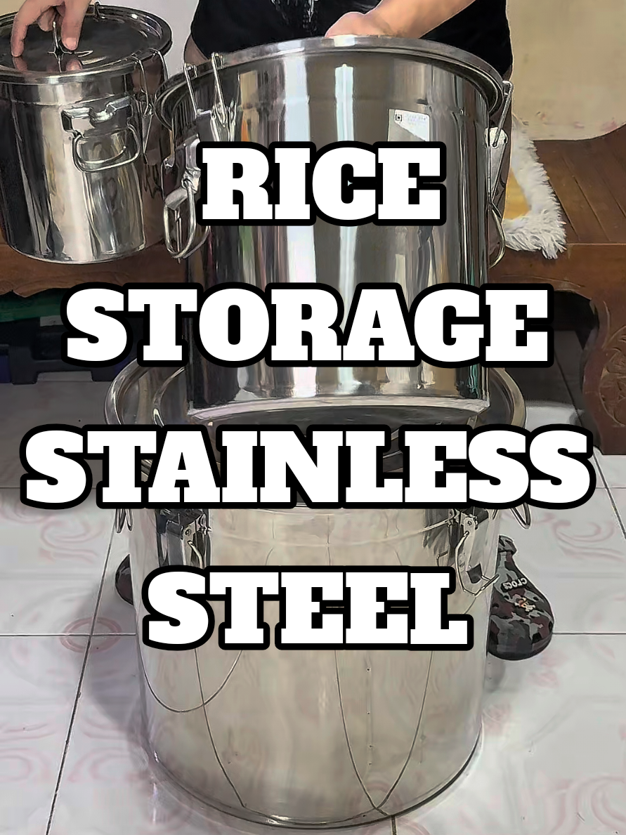 Ang daming blessings pag ganito ang lagayan ng bigas #foodstorage #ricestorage #lagayanngbigas #ricebucket #ricecontainer 