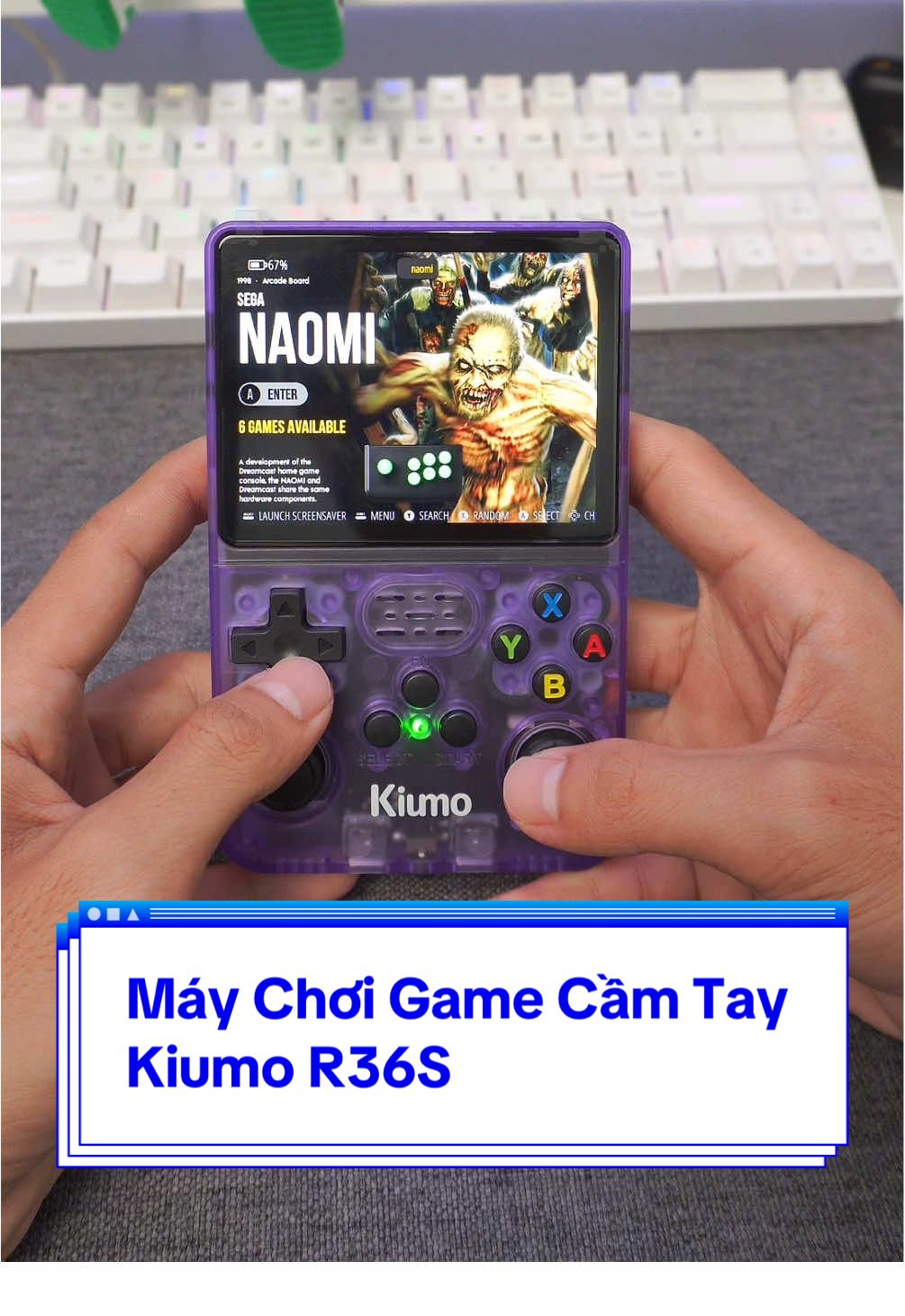 Máy Chơi Game Cầm Tay R36S Hơn 15.000 Game #maychoigamecamtayr36s #r36s #maychoigamecamtay  #kiumo #unboxnhanh 