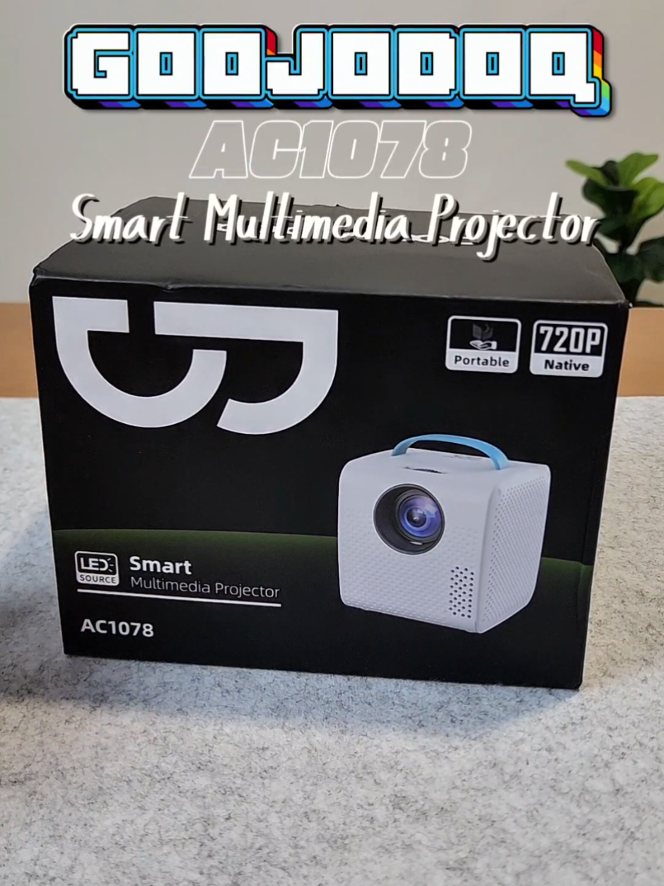 GOOJODOQ โปรเจคเตอร์ แบบพกพา AC1078 #โปรเจคเตอร์ #โปรเจคเตอร์มินิ #โปรเจคเตอร์พกพา #projector #เครื่องฉายโปรเจคเตอร์ #goojodoq #ac1078 #ท็อปบี้คุง 